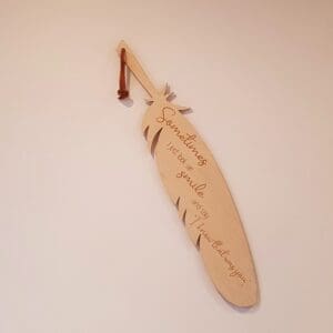 Houten veer 60 cm Houten veer 60 cm