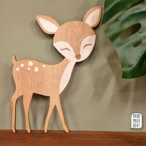 Houten hertje voor de kinderkamer