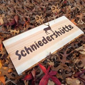 Houten naambord voor binnen en buiten 50 cm Houten naambord voor binnen en buiten 50 cm