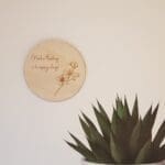 Houten kaart rond
