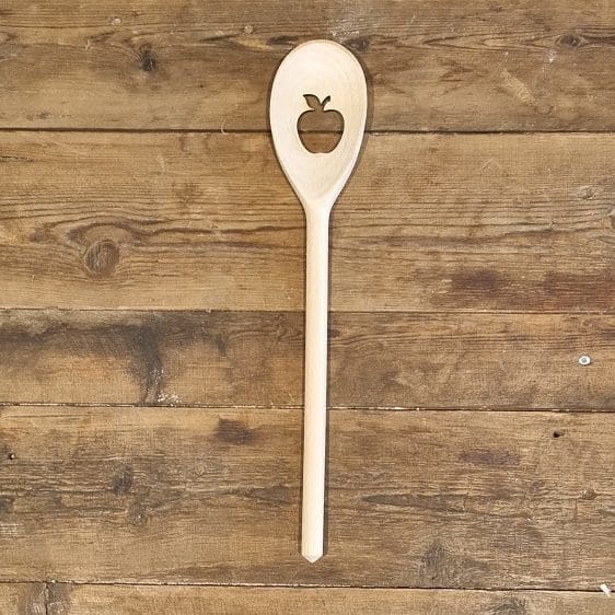 houten lepel appel