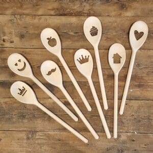 houten pollepels met figuur houten lepel met figuur