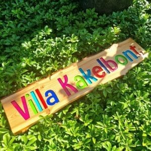 Bord voor binnen en buiten gefreesd kleur